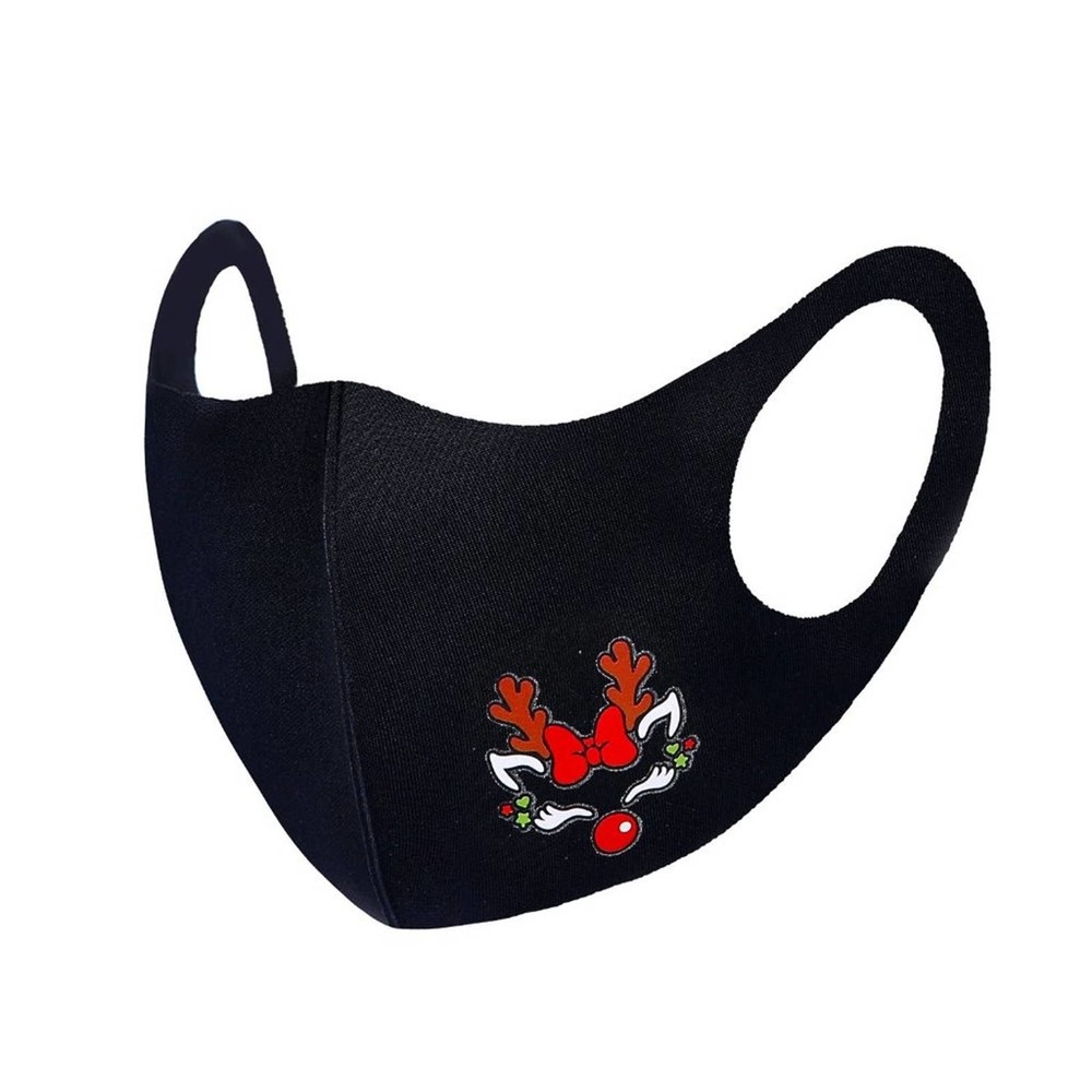 Red Nose Girl Reindeer Christmas Themed Face‎ Mask-NIP